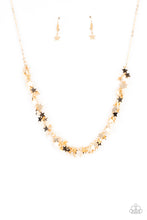 Load image into Gallery viewer, Starry Anthem- Gold Necklace- Paparazzi Accessories