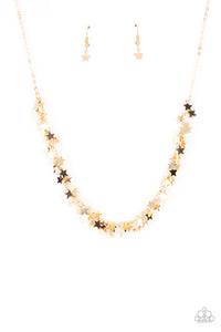 Starry Anthem- Gold Necklace- Paparazzi Accessories