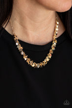 Load image into Gallery viewer, Starry Anthem- Gold Necklace- Paparazzi Accessories