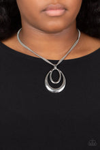 Load image into Gallery viewer, Suburban Storm- Silver Necklace- Paparazzi Accessories