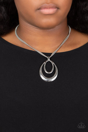 Suburban Storm- Silver Necklace- Paparazzi Accessories