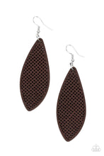 Load image into Gallery viewer, Surf Scene- Brown and Silver Earrings- Paparazzi Accessories