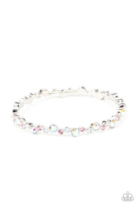 Twinkly Trendsetter- Multicolored Silver Bracelet- Paparazzi Accessories