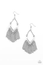 Load image into Gallery viewer, Unchained Fashion- Silver Earrings- Paparazzi Accessories