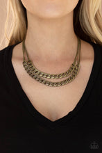 Load image into Gallery viewer, Urban Culture- Brass Necklace- Paparazzi Accessories