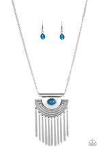 Load image into Gallery viewer, When In ROAM- Blue and Silver Necklace- Paparazzi Accessories