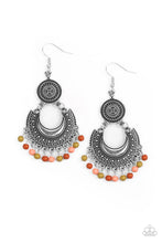 Load image into Gallery viewer, Yes I CANCUN- Multicolored Silver Earrings- Paparazzi Accessories
