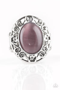 Moonlit Marigold- Purple and Silver Ring- Paparazzi Accessories