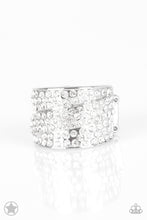 Load image into Gallery viewer, The Millionaires Club- White and Silver Ring- Paparazzi Accessories