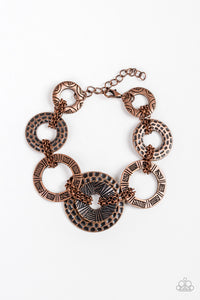 Way Wild- Copper Bracelet- Paparazzi Accessories