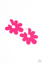 Load image into Gallery viewer, Flower Power Fantasy - Pink and Silver Earrings- Paparazzi Accessories