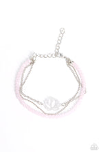 Load image into Gallery viewer, A LOTUS Like This - Pink and Silver Bracelet- Paparazzi Accessories