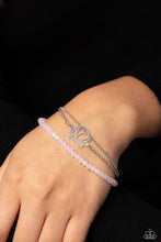 Load image into Gallery viewer, A LOTUS Like This - Pink and Silver Bracelet- Paparazzi Accessories