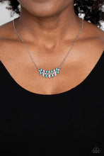 Load image into Gallery viewer, Lustrous Laurels - Green and Silver Necklace- Paparazzi Accessories