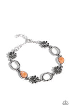 Load image into Gallery viewer, Casablanca Craze - Orange and Silver Bracelet- Paparazzi Accessories