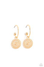 Load image into Gallery viewer, Mandala Maiden - Gold Earrings- Paparazzi Accessories