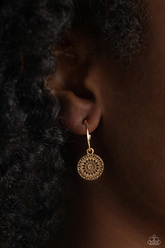 Mandala Maiden - Gold Earrings- Paparazzi Accessories