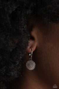 Mandala Maiden - Silver Earrings- Paparazzi Accessories