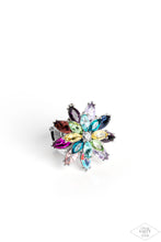 Load image into Gallery viewer, Am I GLEAMing? - Multicolored Silver Ring- Paparazzi Accessories