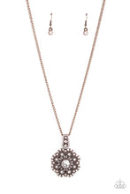 Load image into Gallery viewer, Bewitching Brilliance - White and Copper Necklace- Paparazzi Accessories