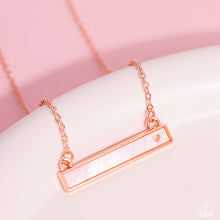 Load image into Gallery viewer, Devoted Darling -White and  Copper Necklace- Paparazzi Accessories