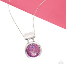 Load image into Gallery viewer, Starlight Starbright - Purple and Silver Necklace- Paparazzi Accessories