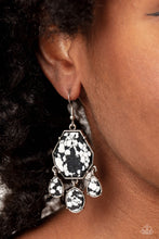 Load image into Gallery viewer, Organic Optimism - Black and White Earrings- Paparazzi Accessories
