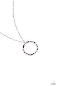 RING It Back - Purple and Silver Necklace- Paparazzi Accessories