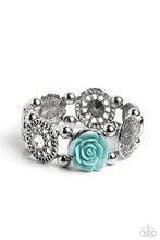 Load image into Gallery viewer, Optimistic Oasis - Blue and Silver Bracelet- Paparazzi Accessories