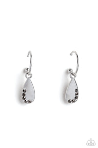 Borderline Baddie - Silver Earrings- Paparazzi Accessories