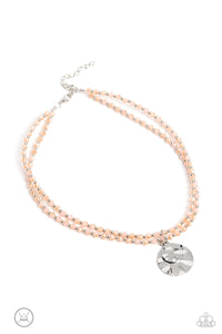 Compacted Cosmos - Pink and Silver Necklace- Paparazzi Accessories