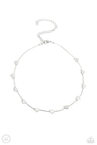 Public Display of Affection - Silver Necklace- Paparazzi Accessories