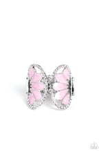 Load image into Gallery viewer, Concaved Catwalk - Pink and Silver Ring- Paparazzi Accessories