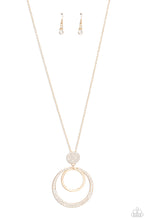 Load image into Gallery viewer, Spanish Sizzle - White and Gold Necklace- Paparazzi Accessories