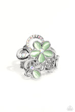 Load image into Gallery viewer, Fairy Circle - Green and Silver Ring- Paparazzi Accessories