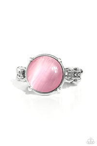 Upper Class Uniform - Pink and Silver Ring- Paparazzi Accessories