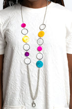 Load image into Gallery viewer, Beach Hub - Multicolored Silver Lanyard- Paparazzi Accessories