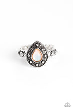 Load image into Gallery viewer, Opera Showcase - Orange and Silver Ring- Paparazzi Accessories