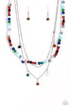 Load image into Gallery viewer, BEAD All About It - Multicolored Silver Necklace- Paparazzi Accessories