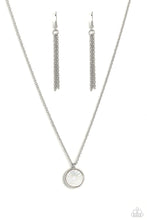 Load image into Gallery viewer, Seize the Sunset - White and Silver Necklace- Paparazzi Accessories