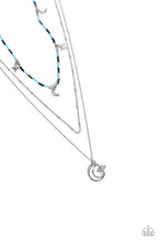 Load image into Gallery viewer, Constant as the Stars - Blue and Silver Necklace- Paparazzi Accessories