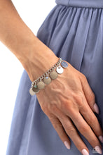 Load image into Gallery viewer, Dreamy Discs - Multicolored Silver Bracelet- Paparazzi Accessories