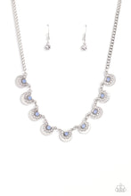 Load image into Gallery viewer, Grandiose Grace - Blue and Silver Necklace- Paparazzi Accessories