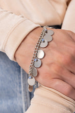 Load image into Gallery viewer, Dreamy Discs - Blue and Silver Bracelet- Paparazzi Accessories