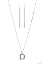 Load image into Gallery viewer, Leave Your Initials - Silver Necklace - Letter D- Paparazzi Accessories