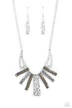Load image into Gallery viewer, Paisley Pastime - Multi-toned Silver Necklace- Paparazzi Accessories
