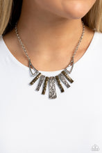 Load image into Gallery viewer, Paisley Pastime - Multi-toned Silver Necklace- Paparazzi Accessories