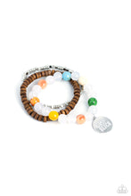 Load image into Gallery viewer, Lifes a Beach - White Multicolored Bracelet- Paparazzi Accessories