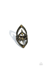 Load image into Gallery viewer, Daring Diamonds - Brass Ring- Paparazzi Accessories