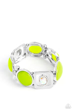 Load image into Gallery viewer, Majestic Mashup - Green and Silver Bracelet- Paparazzi Accessories